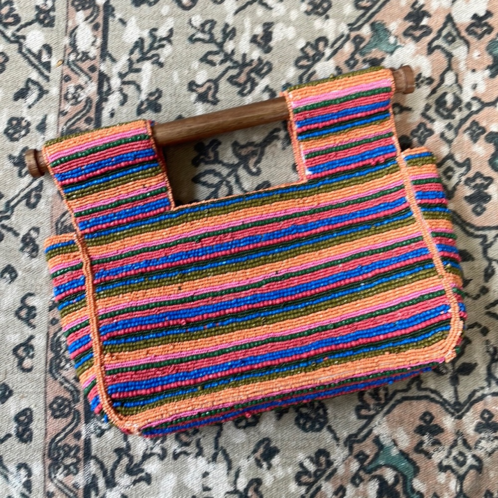 Beaded Clutch Handbag